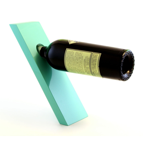 Turquoise Plank Wine Holder